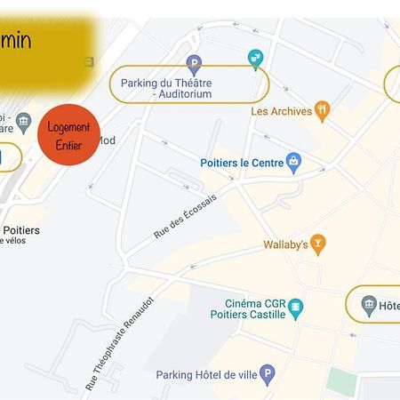 Appartement En Face De La Gare - Centre Ville Поатие Екстериор снимка